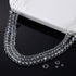 WILLBOND 1900 Pieces Glass Crystal Beads 4/6/ 8 mm Clear Rondelle Glass Crystal AB Spacer Beads for Jewelry Making DIY Craft Project Supplies, 15 ...
