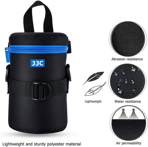 JJC Deluxe Lens Case Pouch Bag for Canon EF 24-70mm f4L/75-300mm f4-5.6/100-300mm f4.5-5.6, Nikon AF 70-300mm f4-5.6G/AF-S 55-300mm f4.5-5.6, Tamr...