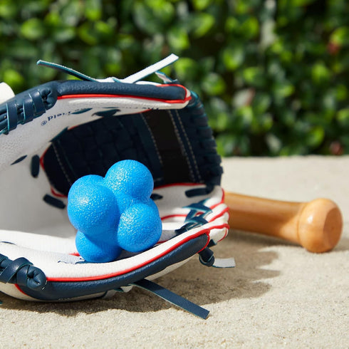 Juvale 2 Pack Rubber Hand Eye Coordination Training Balls for Reflex Speed, Multiside Reaction Ball for Sports, Agility Training Equipment, Baseba...