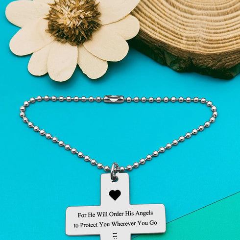 Bible Verse Hanging Ornaments Christian Initial A Rear View Mirror Hanging Accessories Scripture Religious Faith Gift...