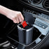 Mini Car Trash Can with Lid, Cup Holder Trash Can for Car with 3 Rolls Mini Trash Bags, Waterproof Small Car Garbage Can for Car Home Office Desk ...