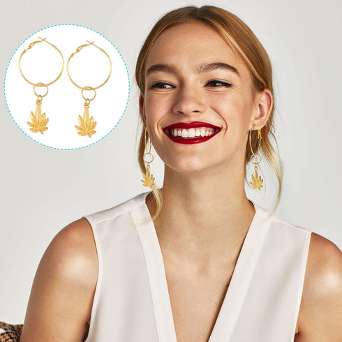 PAGOW 96Pcs Hoop Earrings Finding, Hypoallergenic Alloy Round Earring Hoops for Jewelry Making, Open Beading DIY Earrings Craft Art Accessories...