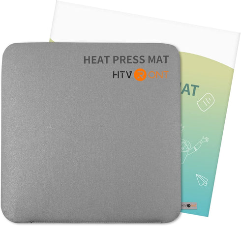 HTVRONT Heat Press Mat Compatible with Cricut Cutting Machine, 11.5"x11.5" Heat Press Pad for Craft Vinyl Ironing Insulation Transfer, Double Side...