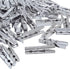 Mini Clothespins, 100 Pieces Plastic Utility Paper Clip, Photo Paper Peg Pin, Clothes Line Clips, Craft Clips - Silver Color, 3.5 x 0.5cm x 0.7cm...