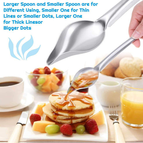 Cridoz 7 Pcs Stainless Steel Kitchen Cooking Plating Tweezers Tongs Drawing Spoons Offset Spatula and Fish Spatula for Food Culinary Plating Decor...