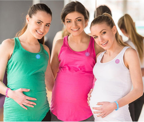 WILLBOND 72 Pcs Gender Reveal Decorations - 36 Team Boy or Girl Pins and 36 Bracelets for Party Supplies, Baby Shower Games...