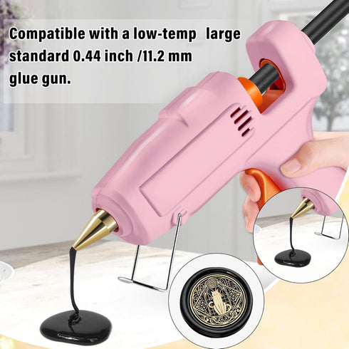 Sealing Wax Sticks, Paxcoo 20pcs Wax Seal Sticks, Glue Gun Sealing Wax Sticks for Wedding Invitations, Letter, Envelope, Cards and Crafts (Black)...