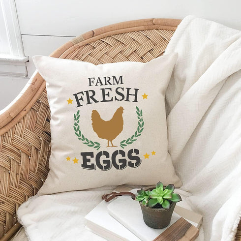 Hen Chicken Farmhouse Stencils, 4 Pcs Farm Eggs Hen Chicken Farmhouse Rustic Farmhouse Reusable Stencil for Painting on Wood Fabric Wall Furniture...