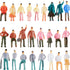 200 Pieces People Figurines 1:75 Scale Model Trains Architectural Plastic People Figures Tiny People Sitting and Standing for Miniature Scenes...