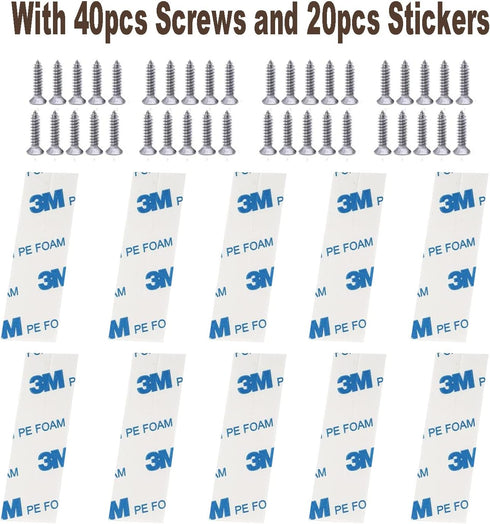 10pcs Surface Mount Alarm 10W 100V 0.5A in Max Magnetic Contact Ideal for Door Window Security with Lead Wire and 3M Adhesive Paper...