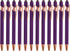 PATIKIL Ballpoint Pen with Stylus Tip, 12 Pack 2 in 1 Metal Pen Black Ink 1.0mm Medium Point Stylus Pen for Touch Screens Style 2, Purple...