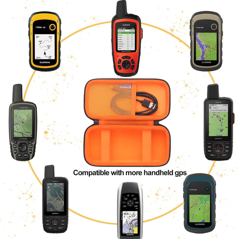 BOVKE Carrying Case for Garmin GPSMAP 64sx/66i/67/67i/66sr/66s/65s/78sc, Garmin inReach Explorer+ Hiking Handheld GPS and Satellite Communicator, ...
