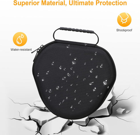 BOVKE Hard Carrying Case with Sleep Mode for Apple AirPods Max Wireless Over-Ear Headphones, AirPods Max Protective Portable Storage Bag with Mesh...