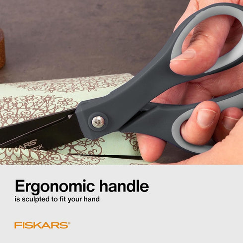 Fiskars Everyday Softgrip Non-stick Titanium Scissors (8")...