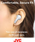 JVC Ultra Compact True Wireless Earbuds Headphones, Total 12 Hour Battery Life, Sound with 13mm Driver, USB-C Connection - HAB5TW (White)...