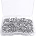 100 Pcs Split Ring, Small Key Rings Bulk Split Keychain Rings DIY Craft Metal Keychain Connector Accessories (12mm)...