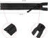 WILLBOND 4 Pcs #5 Black Plastic Zipper Separating Jacket Black Zipper Fastener for Coat Jacket Pillow Lamp Sewing Crafts(25 Inch)...