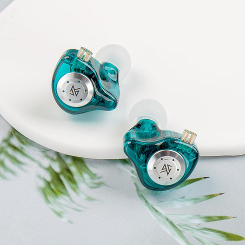 keephifi KZ EDX Pro in Ear Monitors KZ Headphones IEM Earphones with Dual DD HiFi Stereo Sound Earphones Wired Noise Cancelling Gaming Earbuds (Cy...