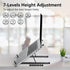 Laptop Stand for Desk, Adjustable Laptop Riser ABS+Silicone Foldable Portable Laptop Holder, Ventilated Cooling Notebook Stand for 10-15.6” Laptop...