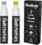 Metallic Chalk Markers (2 Pack) Liquid Chalk Pens for Blackboards, Chalkboard, Bistro Menu, Window Markers for Cars - Wet Wipe Erasable - 15mm Jum...