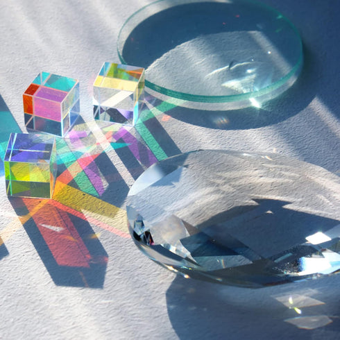 PATIKIL 12" (300mm) Focal Length Double Concave Lens, 75mm Diameter 6mm Height Glass Optically Polished Round Edges Lens for Physics Experiment, C...