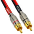 CESS-064-1f Speaker Cables to RCA Plugs Adapter, 2-Channel (1 Foot)...
