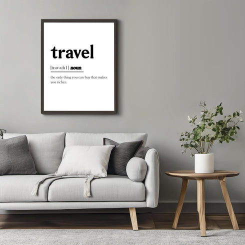 Posterizer 1 pcs-Minimalist poster for travel lovers-Adventure Wall Art-Artistic Word Art-Gift for Nature, Surfers and Beach Lovers-Living Room Be...