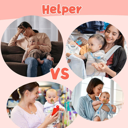 Babygoal Pacifier Clips, 6 Pack Pacifier Holder for Boys and Girls Fits Most Pacifier Styles & Baby Toys and Baby Gift 6MP10...