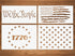 4 Packs Stars American Flag Stencils, Reusable Patriotic Stencils Including 1776 American Flag We The People America Stencil for Painting on Wood ...