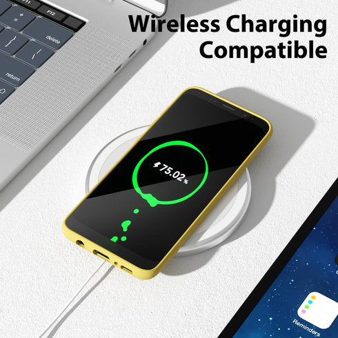 oakxco Designed for Samsung Galaxy S9 Phone Case Liquid Silicone Grip, Cute Thin Slim Soft Rubber TPU Plain Smooth Gel Cover for Women Girl Aesthe...