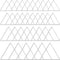 70Pcs Triangle Earring Beading Hoop,4Sizes Silver Earring Bead Connector Links Open Bezels Linking Rings Earrings Pendant for DIY Jewelry Making F...