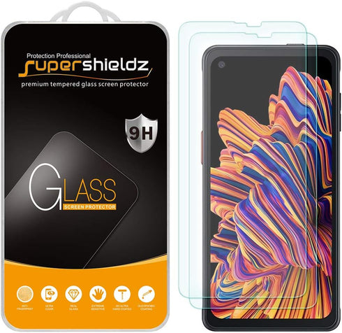 Supershieldz (2 Pack) Designed for Samsung Galaxy Xcover Pro Tempered Glass Screen Protector, Anti Scratch, Bubble Free...