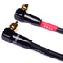 CESS-137-1f Right Angle RCA Preamp Jumpers Male to Male Patch Cable, 2 Pack (1 Foot)...