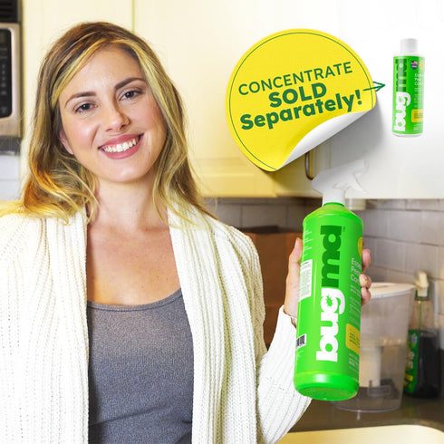 BugMD Empty Refillable Spray Bottle 32 oz. for Use Pest Control Essential Oil Concentrate (Sold Separately), Spray Bottle with 3 Sprays Modes...