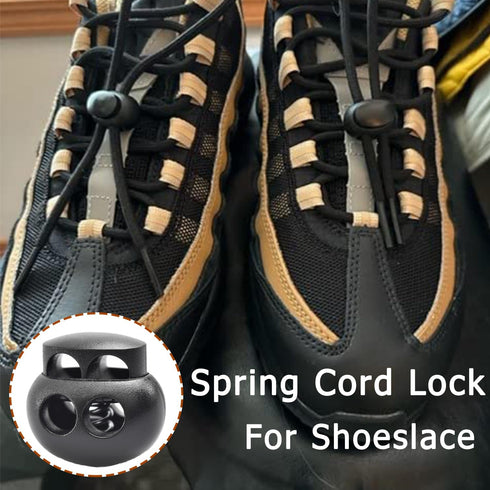 10 Pack Bungee Spring Cord Lock Fastener, Plastic Toggle Slider Stopper for Paracord DIY Crafting DrawString Clasp Elastic Shoe Lace Glove Flashli...