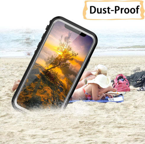 for Waterproof iPhone 11 Pro Max Case - Full Body Bumper Case Waterproof Rugged Protection with Built-in Screen Black...