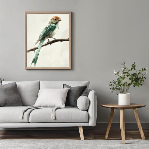 Posterizer 1 pcs-cute little birds on a branch serene scene poster -3-Art for Animal Lovers Gift for Men Women Teens Decor for Home & Office- unfr...