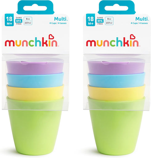 Munchkin® Multi™ Open Training Toddler Cups, 8 Ounce, 8 Pack...