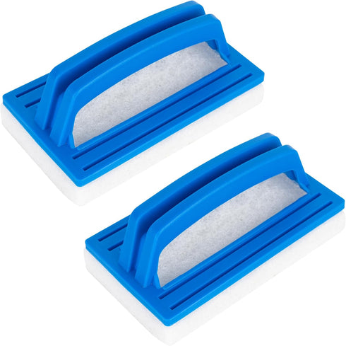 Canamax Ultra Durable Hand-Held Sponge Swimming Pool Scrub Brush - Pack of 2 Pool Scrubber - Ideal for Pool Tile & Grout, Walls, Vinyl Liners, Spa...