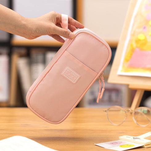 CICIMELON Durable Pencil Case Big Storage Pen Pouch Bag for School Supplies Office College Teen Girls Adults, Pink...