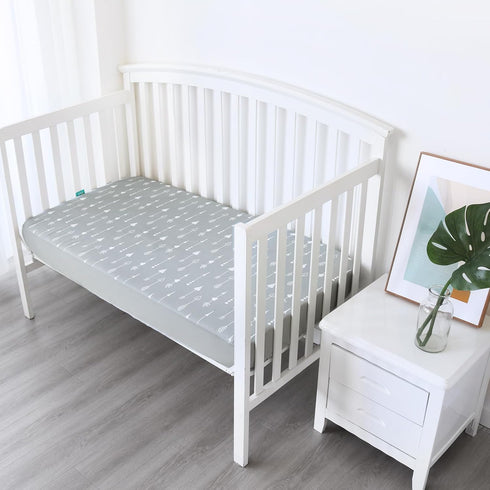 Crib Sheets Fitted, 2 Pack Crib Sheet Fits for Standard Crib Mattress, Toddler Sheets for Baby Boys & Girl...