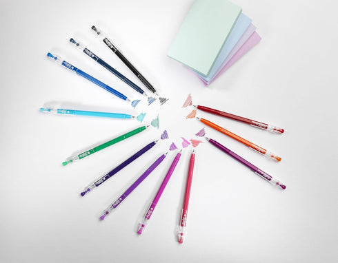 Pilot FriXion Ball Stick 07-0.7mm Nib Tip - Erasable Gel Ink Pens - In Wallet Packaging (Teacher's Wallet of 5)...