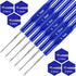 WILLBOND 14 Pcs Dreadlock Crochet Hook Set Include 6 Dreadlocks Crochet Needle 2 Hair Locking Tools 6 Hooks 0.5 mm 0.75 mm Needle Weaving, 1/2/3 H...