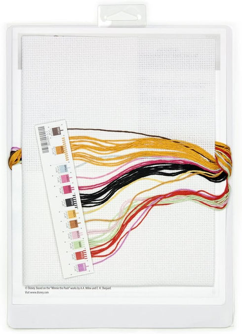 Dimensions 70-35357 Disney Winnie The Pooh Birth Record Counted Cross Stitch Kit, Winnie The Pooh Cross Stitch, 8" x 10"...