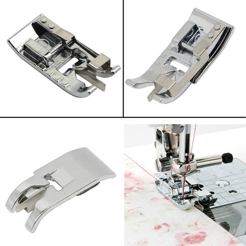 3pcs Sewing Machine Presser Foot Set of 1/4 inch Quilting Patchwork Presser Foot, Stitch in Ditch Foot and Overcast Presser Foot for Most Low Shan...