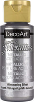 DecoArt Dazzling Metallics 2-Ounce Shimmering Silver Acrylic Paint...