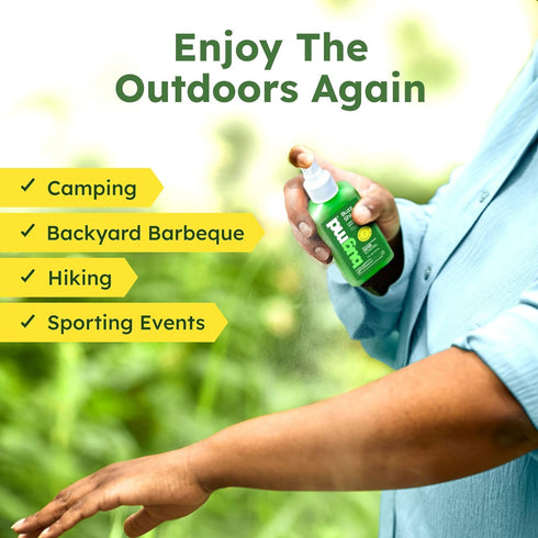 BugMD Buzz Shield (2-Pack) - Mosquito Repellent Outdoor Spray for Body, Insect Repellent, Tick Repellent for People, DEET Free Bug Spray, Mosquito...