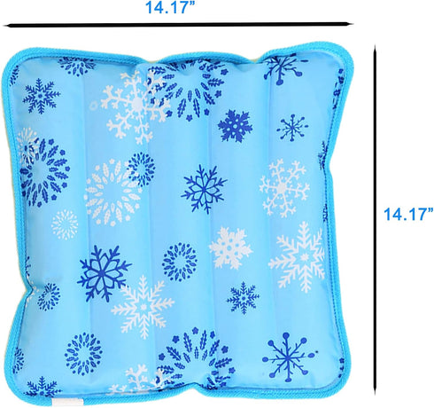 Summer Cooling Mat Reusable Ice Pillow Foldable Water Filling Ice Pillow Chair Pad, Multifunctional Waterproof Ice Pillow Water Seat Cushion for S...
