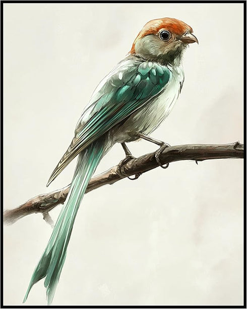 Posterizer 1 pcs-cute little birds on a branch serene scene poster -3-Art for Animal Lovers Gift for Men Women Teens Decor for Home & Office- unfr...