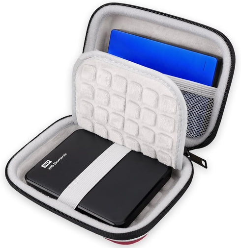Lacdo Hard Drive Carrying Case for Western Digital WD My Passport/WD Elements/WD My Passport Ultra Portable External Hard Drive 1TB 2TB 3TB 4TB 5T...